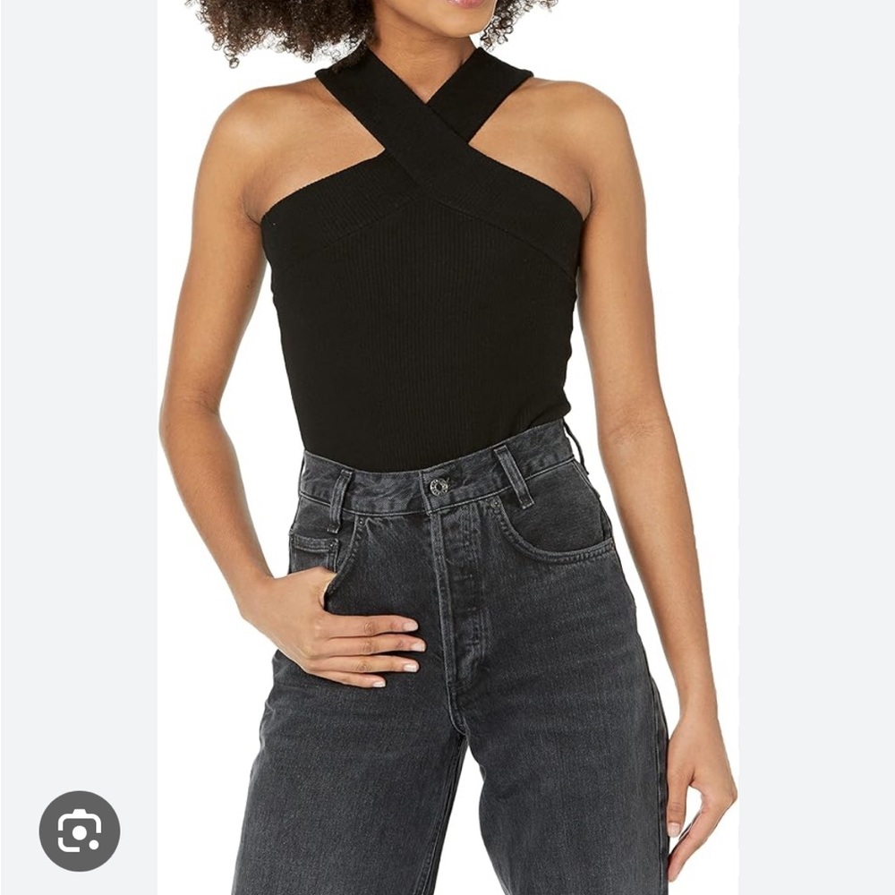 BB Dakota ribbed black bodysuit